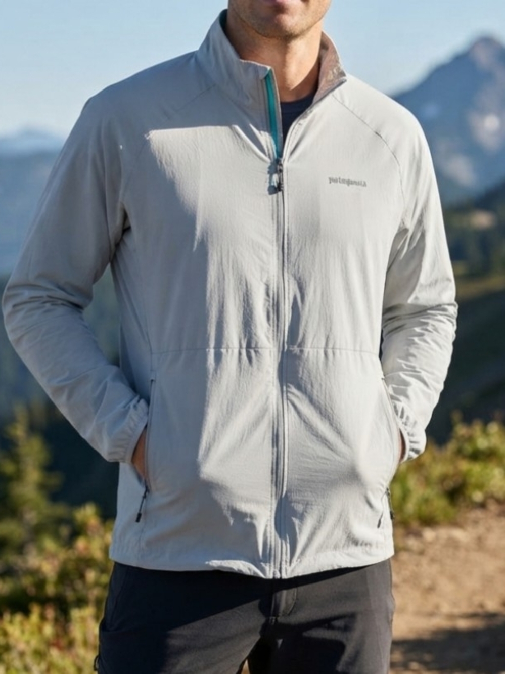 Patagonia Men's Light Gray Lightweight Jacket